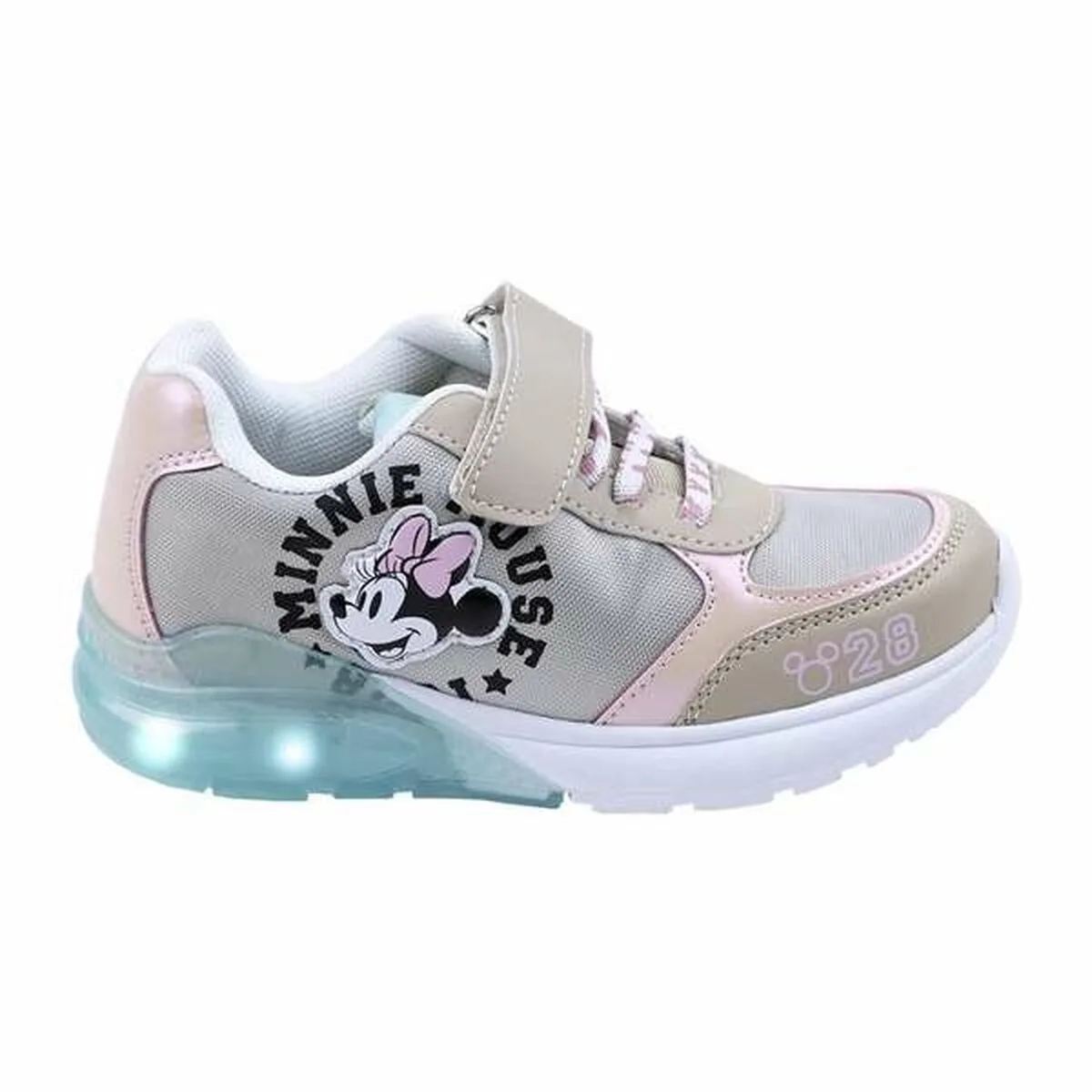 ZAPATILLAS DEPORTIVAS INFANTILES MINNIE MOUSE BEIGE