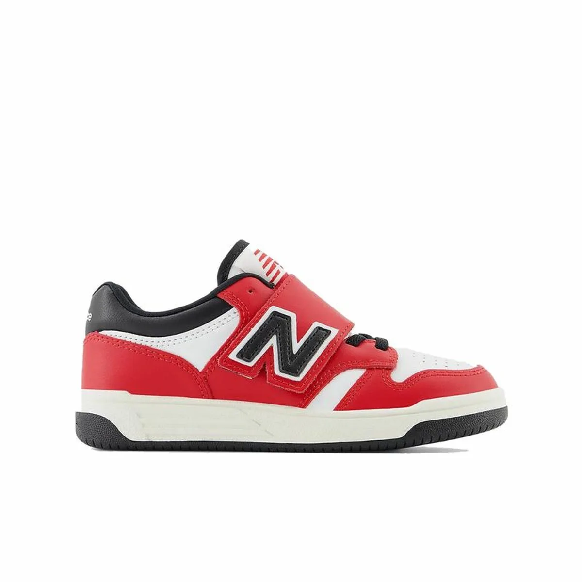 ZAPATILLAS DEPORTIVAS INFANTILES NEW BALANCE 480 HOOK LOOP BLANCO ROJO TOMATE