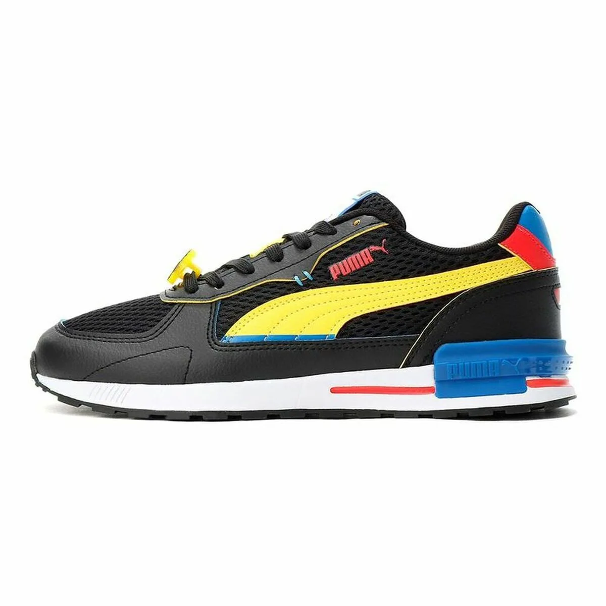ZAPATILLAS DEPORTIVAS INFANTILES PUMA GRAVITON SMILEYWORLD JR NEGRO