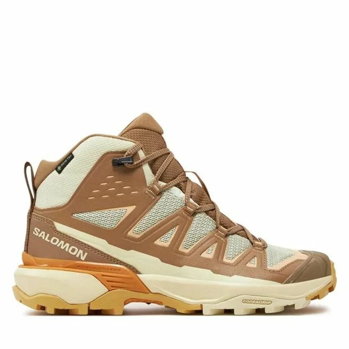 ZAPATILLAS DEPORTIVAS MUJER SALOMON X ULTRA 360 EDGE MID MARRÓN CLARO