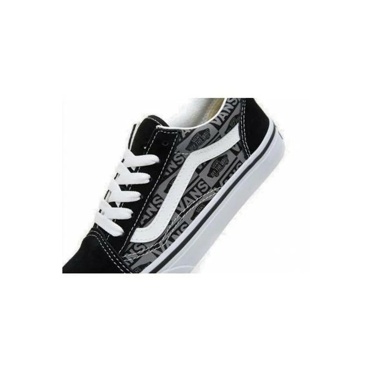 ZAPATILLAS DEPORTIVAS MUJER VANS JN OLD SKOOL LOGO VN0A5EE6N421 NEGRO