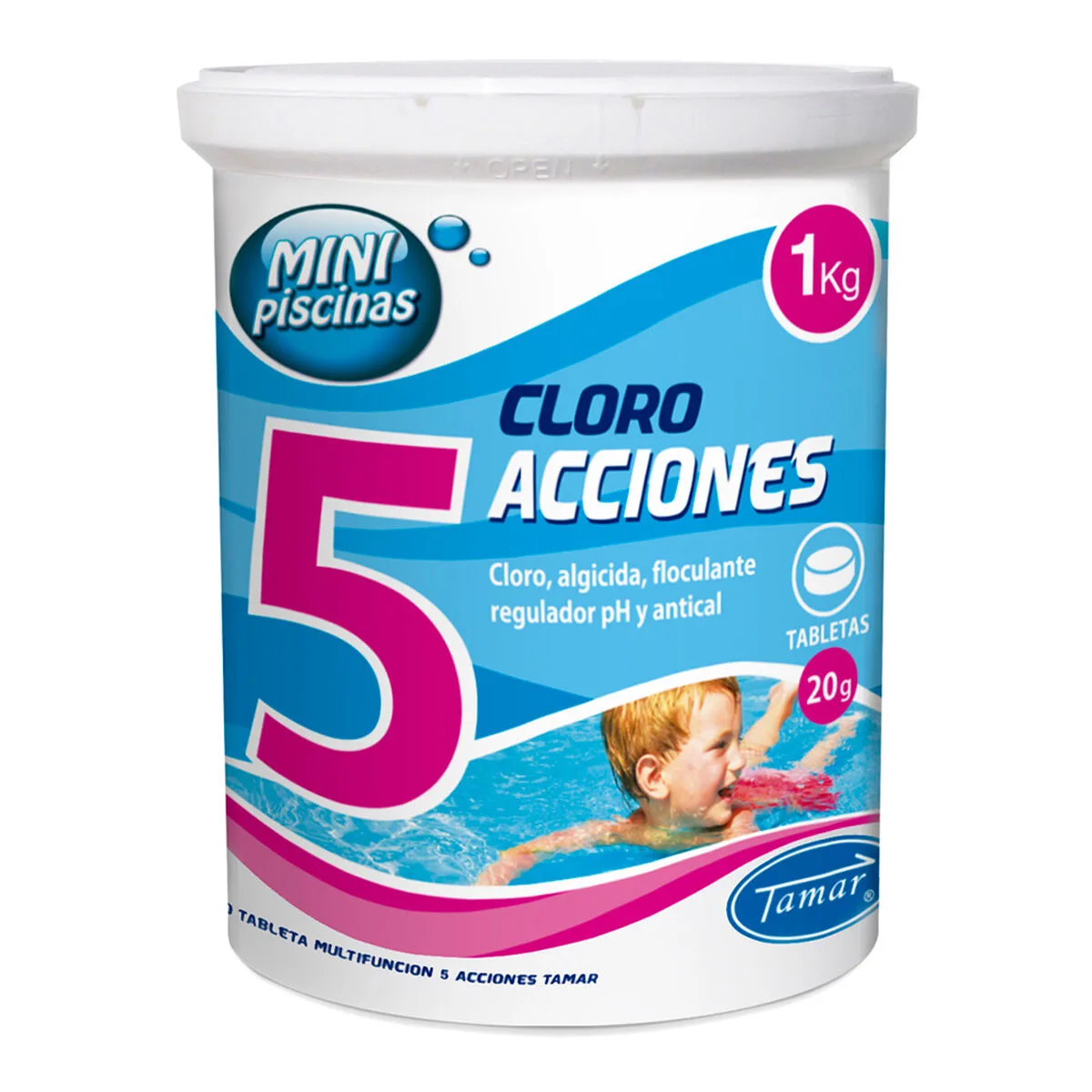 CLORO TAMAR MULTIFUNCIÓN 1 KG TABLETAS