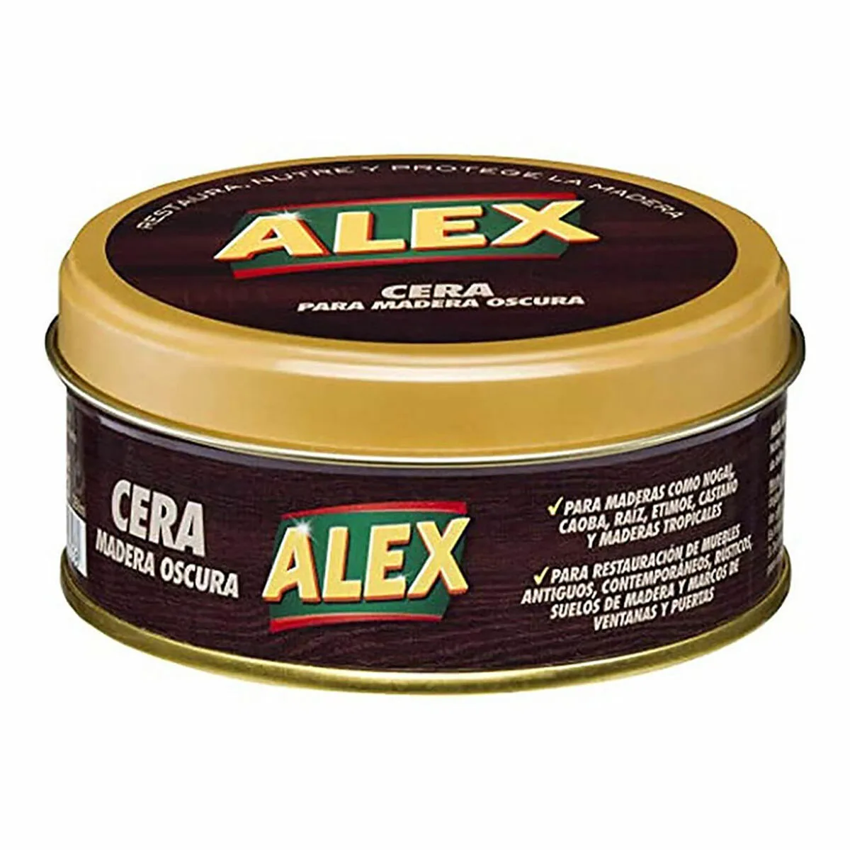 CERA PARA MADERA ALEX 250 G OSCURO