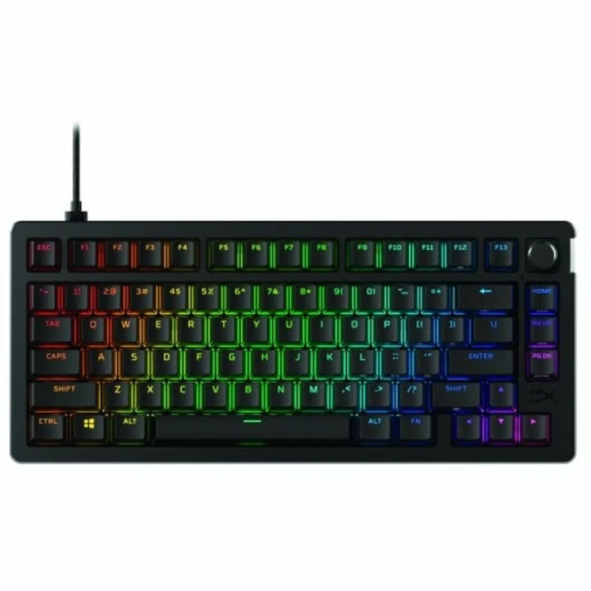 TECLADO HYPERX RISE 75 NEGRO