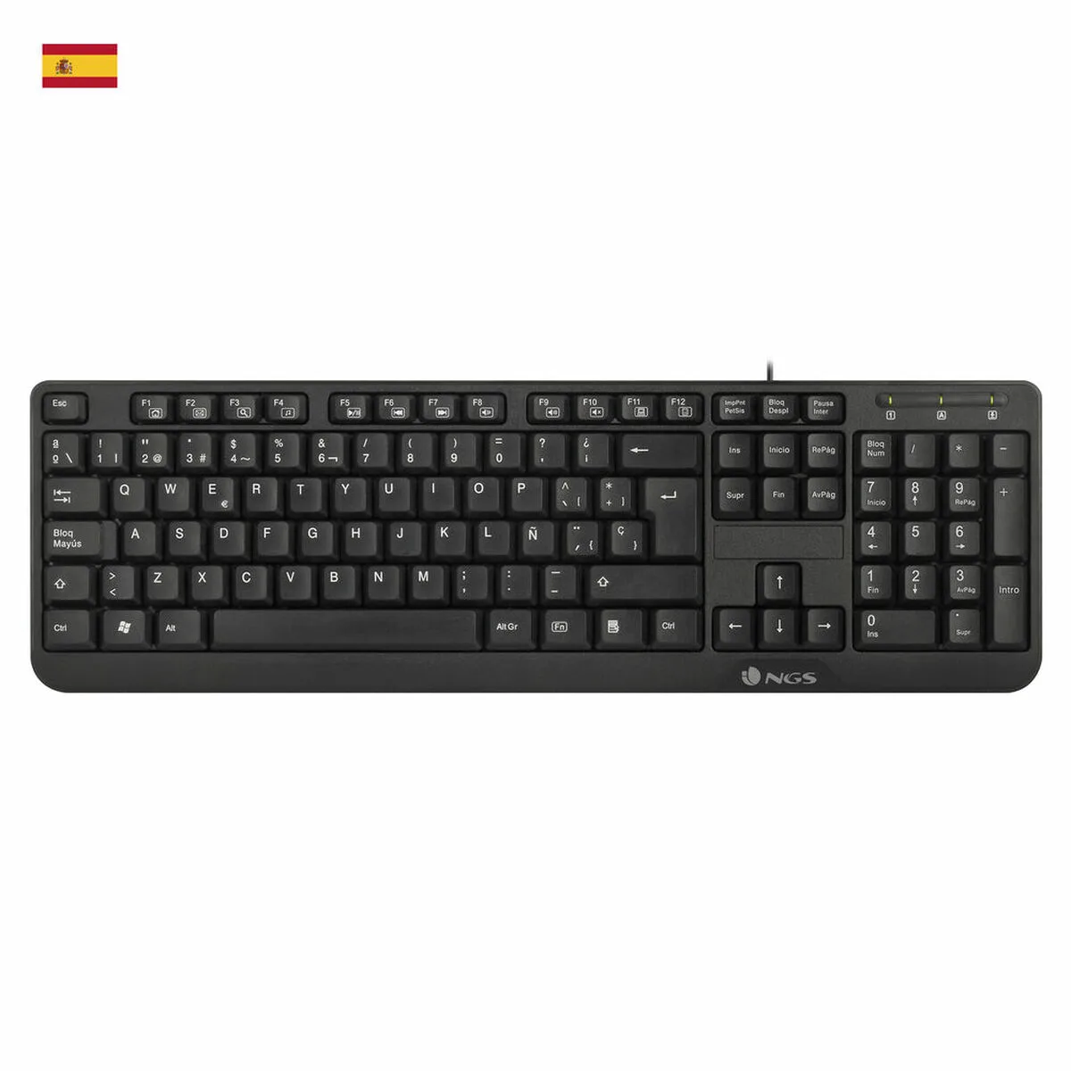 TECLADO NGS NGS-KEYBOARD-0344 NEGRO