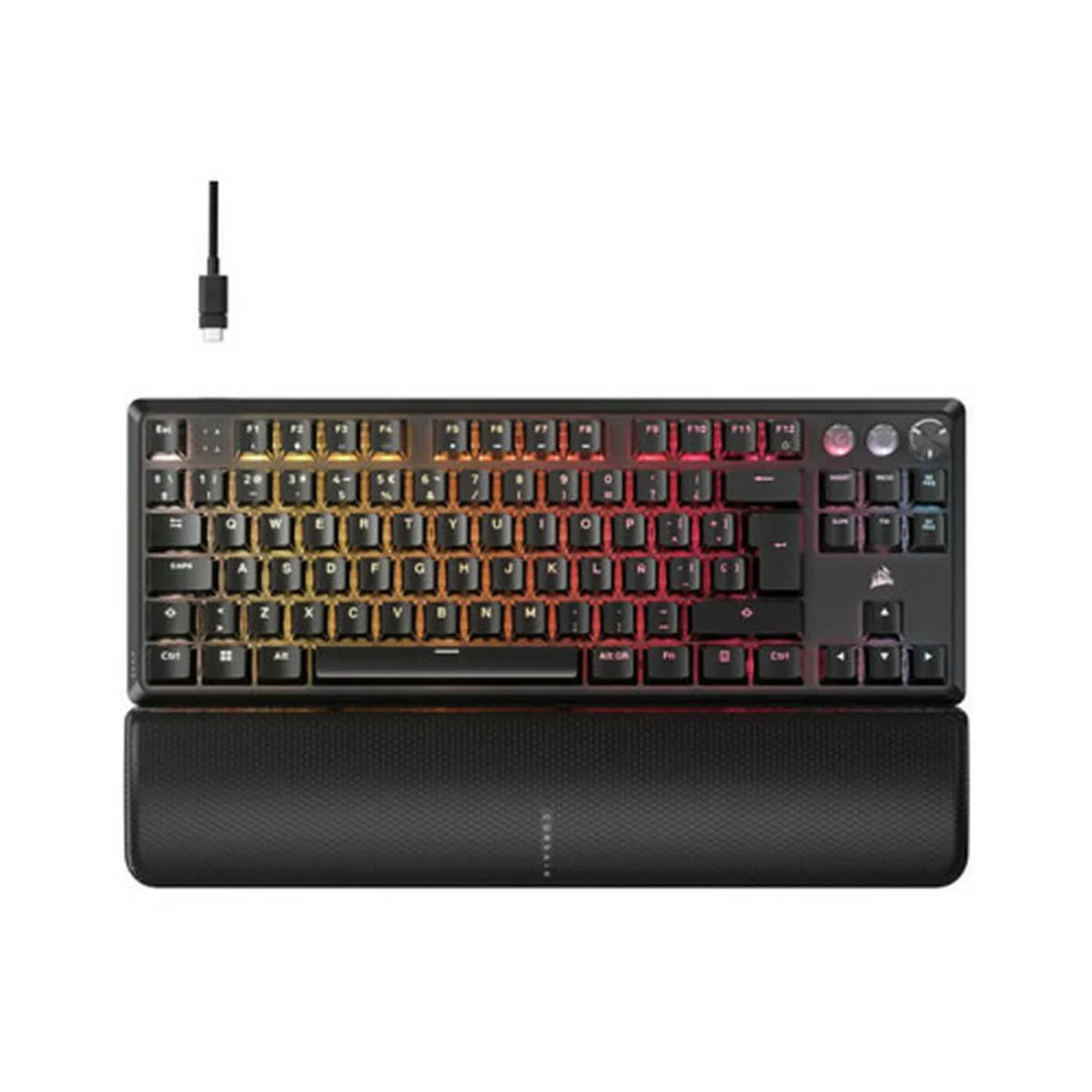TECLADO INALÁMBRICO CORSAIR CH-911911G-ES NEGRO QWERTY