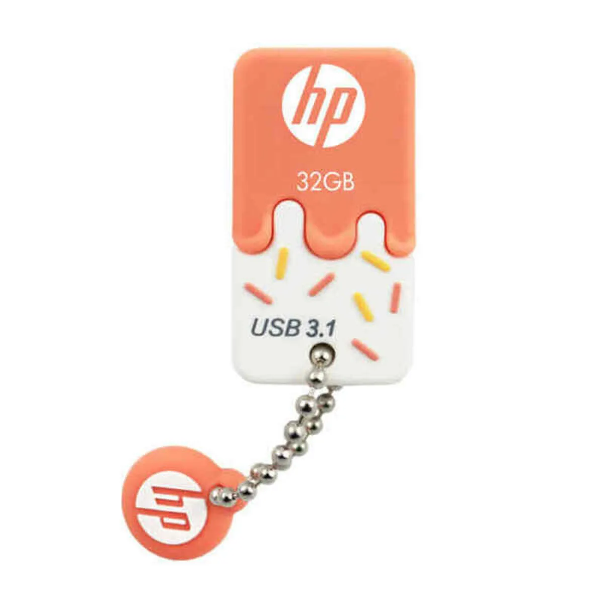 MEMORIA USB HP HPFD778O-32 NARANJA 32 GB 75 MB/S (1 UNIDAD)