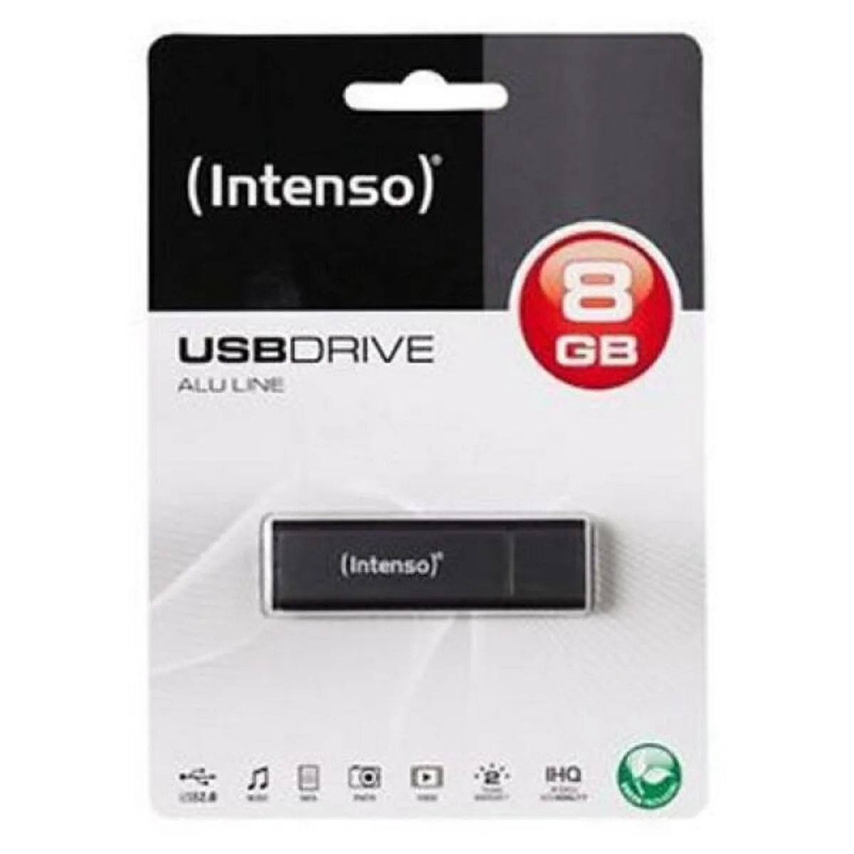 MEMORIA USB INTENSO ALU LINE 8 GB ANTRACITA 8 GB MEMORIA USB