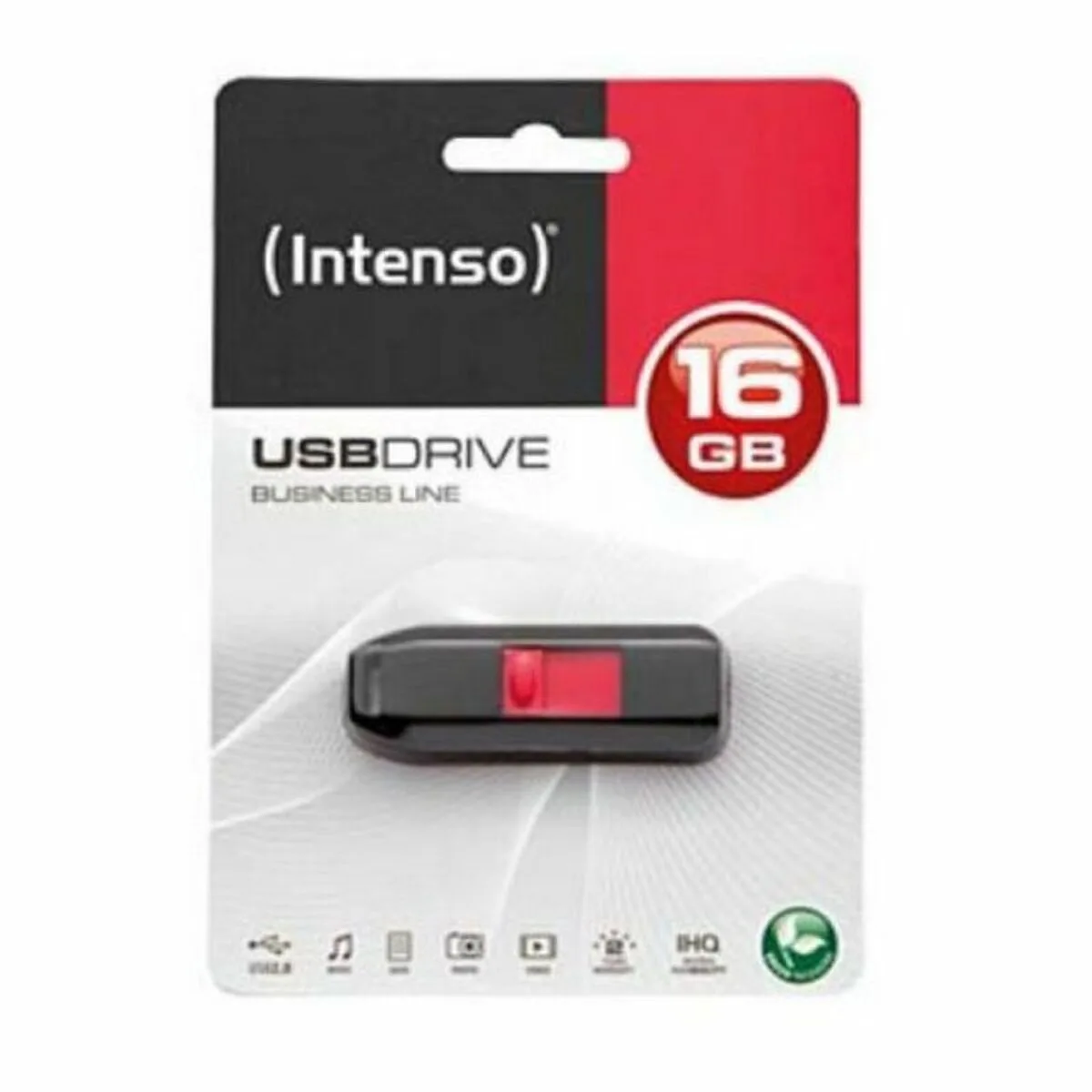 MEMORIA USB INTENSO BUSINESS LINE 16 GB NEGRO 16 GB MEMORIA USB