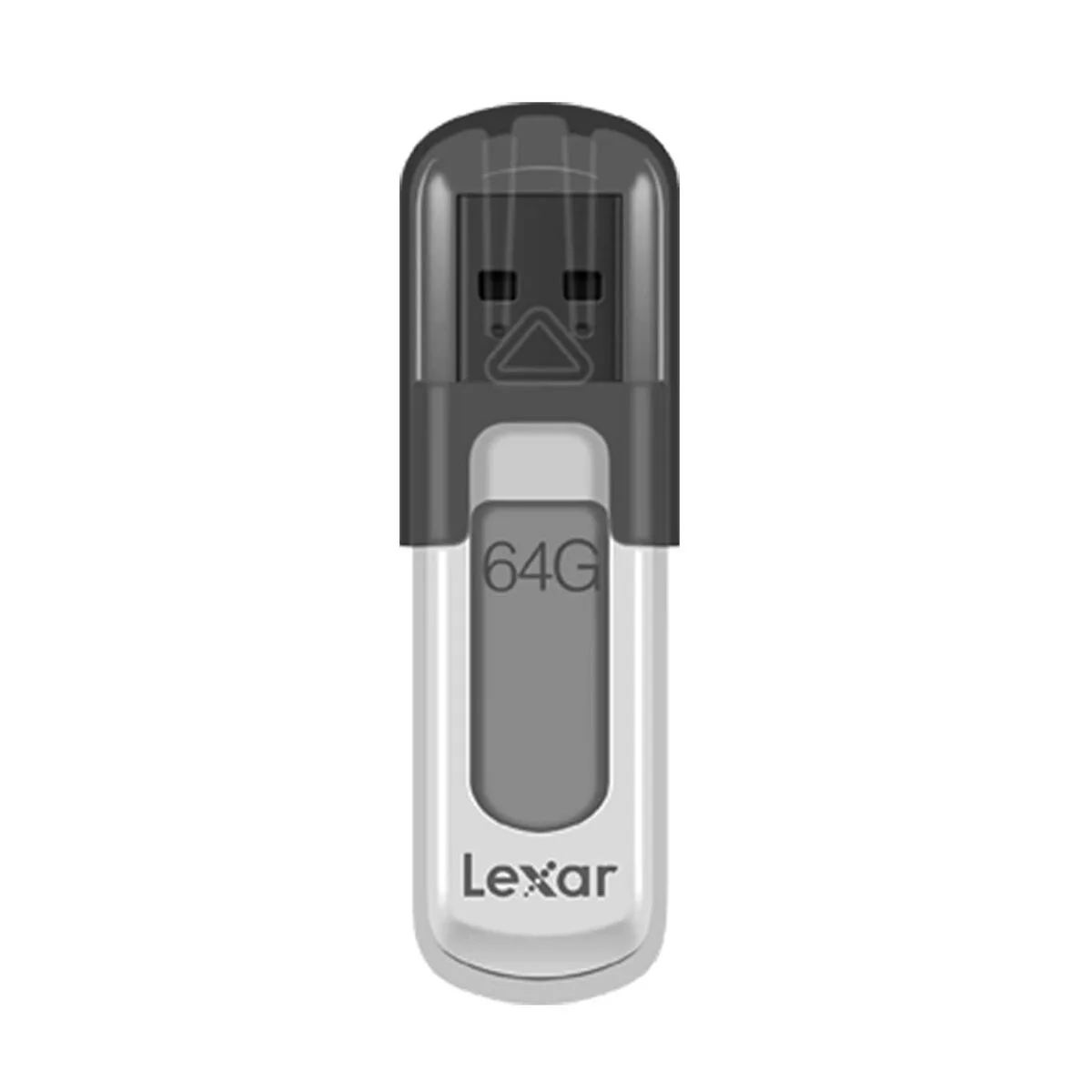 MEMORIA USB LEXAR JUMPDRIVE V100 BLANCO GRIS 64 GB