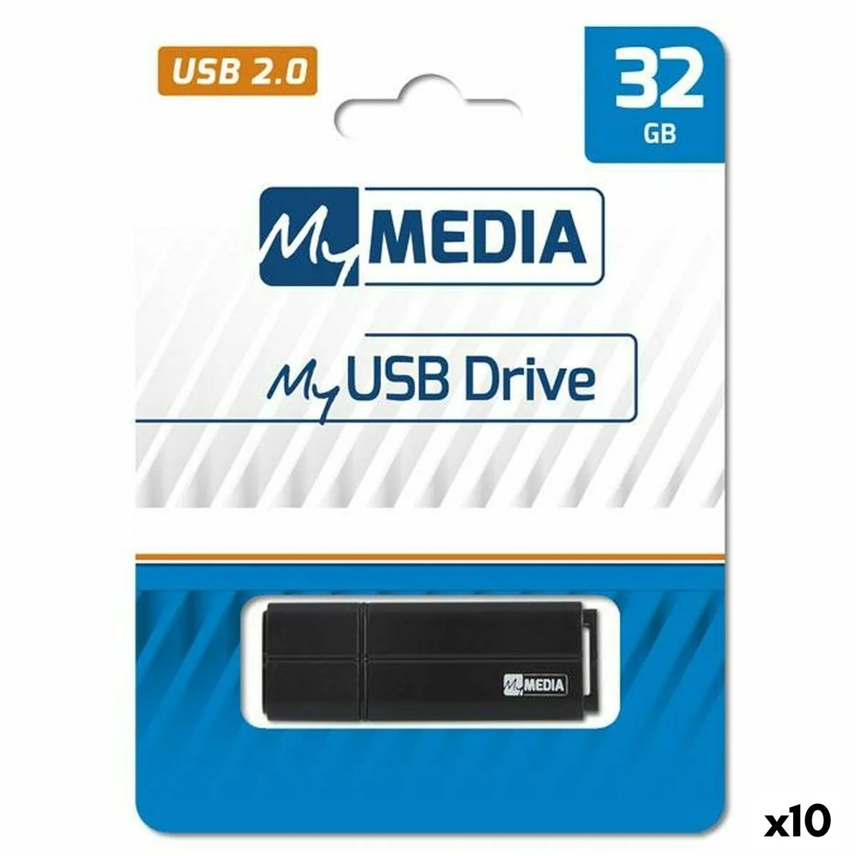 MEMORIA USB MYMEDIA NEGRO 32 GB