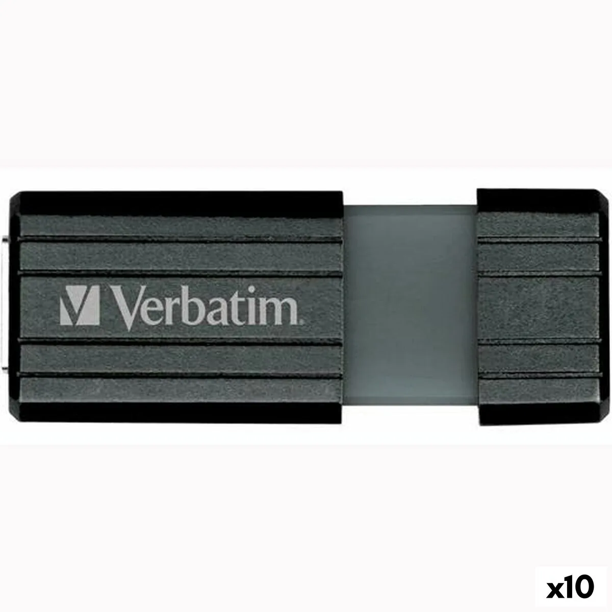 MEMORIA USB VERBATIM STORE'N'GO PINSTRIPE NEGRO 8 GB