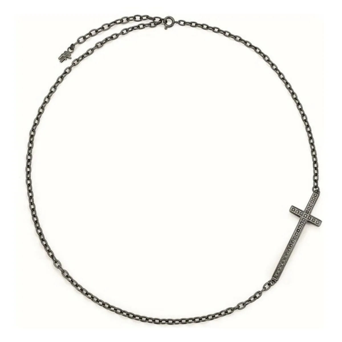 COLLAR MUJER FOLLI FOLLIE 3N14T019KK_PLATA NEGRA 45 CM