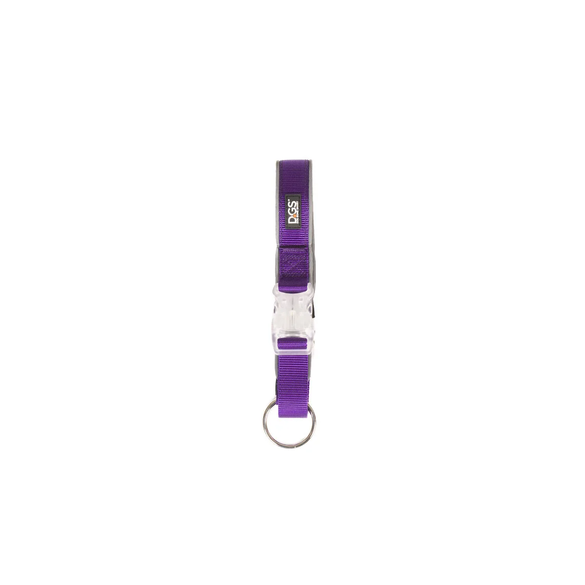 COLLAR PARA PERRO DOG GONE SMART MORADO L LUZ