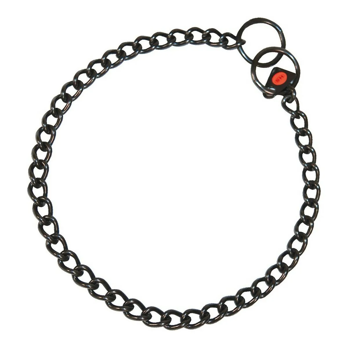 COLLAR PARA PERRO HS SPRENGER NEGRO 2,5 MM ESLABONES CORTO (45CM)