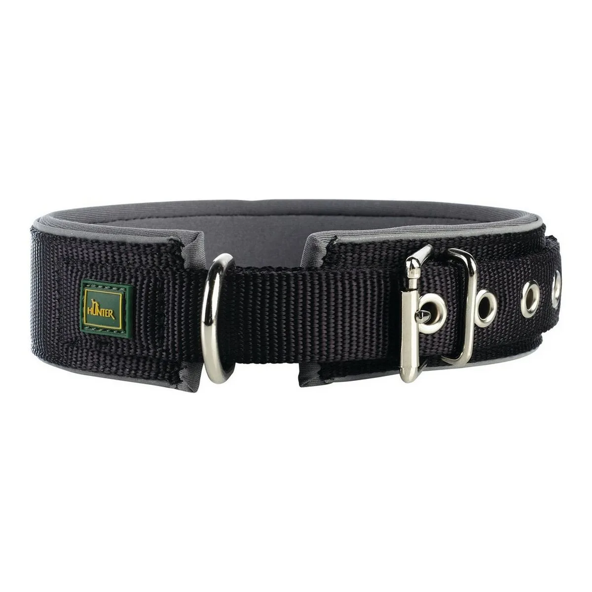 COLLAR PARA PERRO HUNTER NEOPRENE REFLECT NEGRO (44-51 CM)