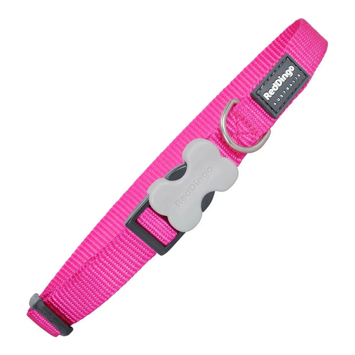 COLLAR PARA PERRO RED DINGO LISO FUCSIA 31-47 CM