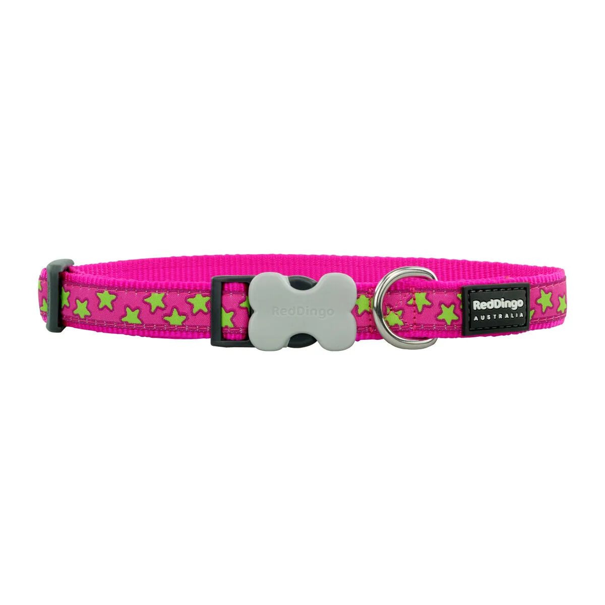 COLLAR PARA PERRO RED DINGO STARS 20-32 CM ROSA ROJO