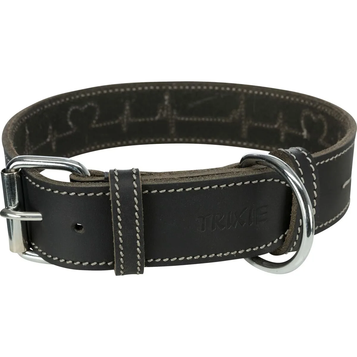 COLLAR PARA PERRO TRIXIE HEARTBEAT NEGRO L/XL 55-65 CM
