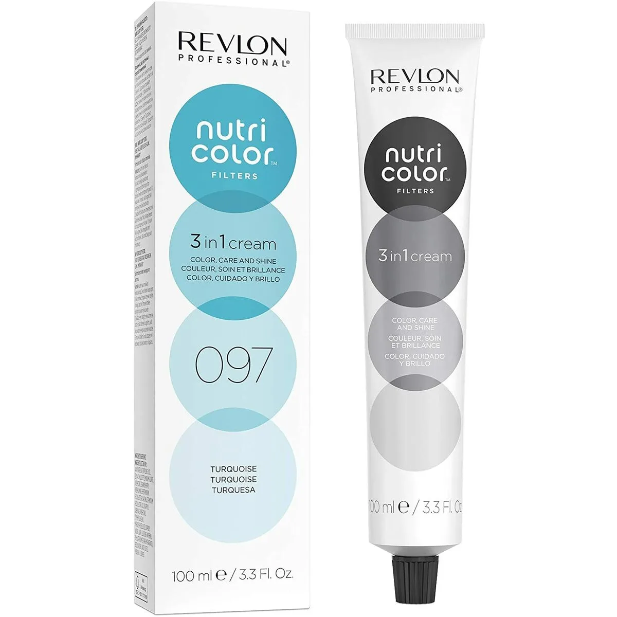 COLORACIÓN EN CREMA REVLON TURQUESA 3 EN 1 (100 ML)