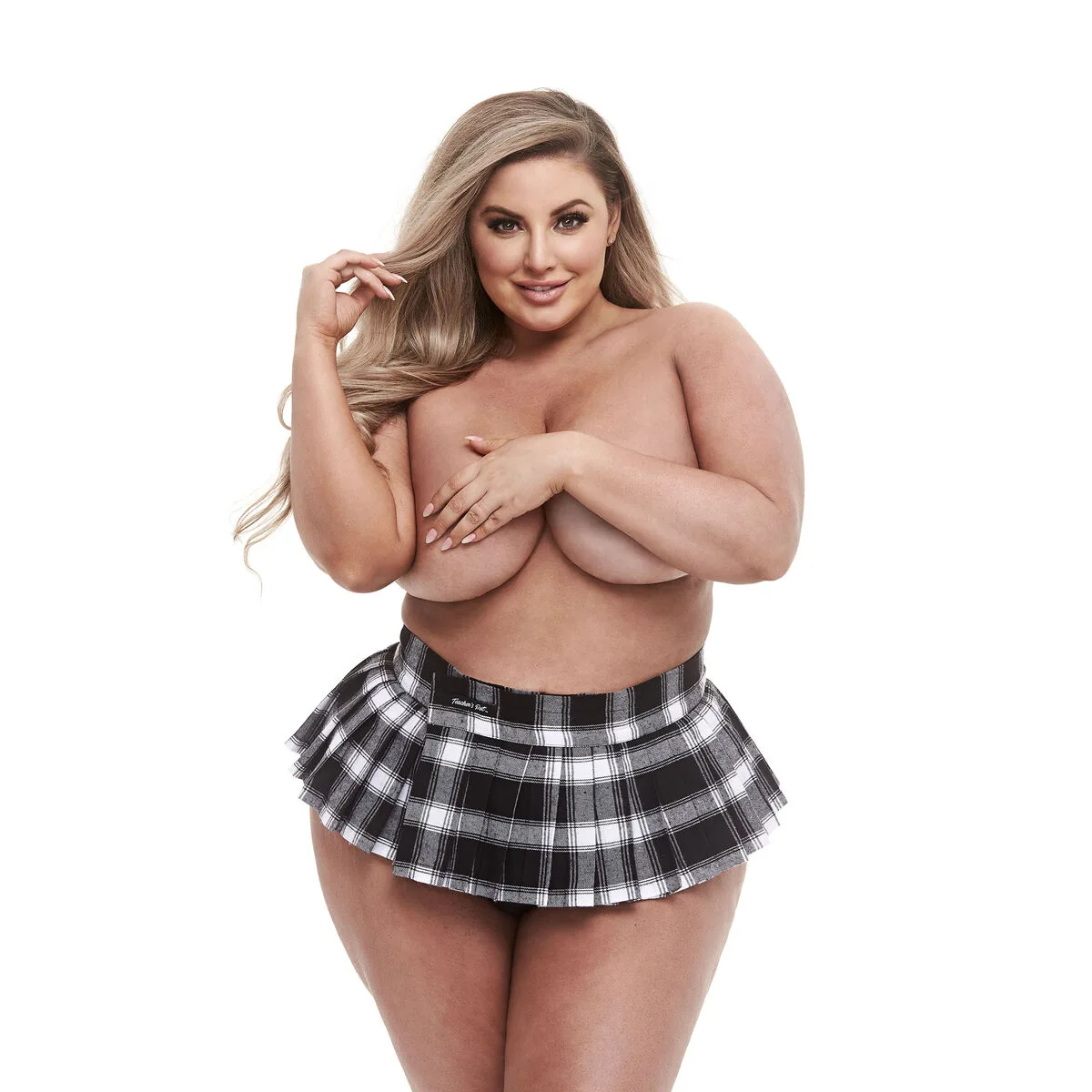 DISFRAZ ERÓTICO TEACHER’S PET SCHOOL GIRL NEGRO QUEEN SIZE