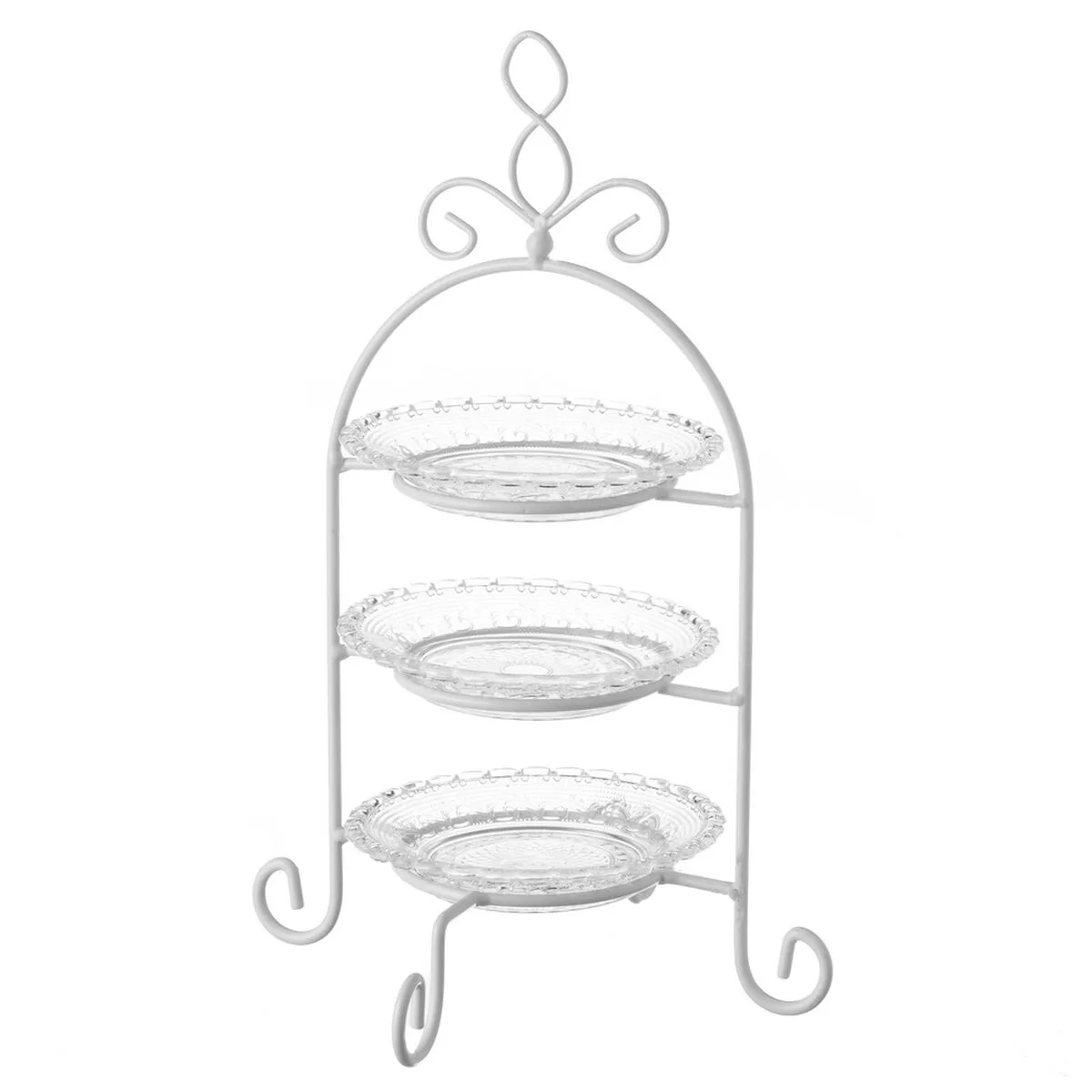 FRUTERO BLANCO TRANSPARENTE CRISTAL 21 X 21 X 32 CM