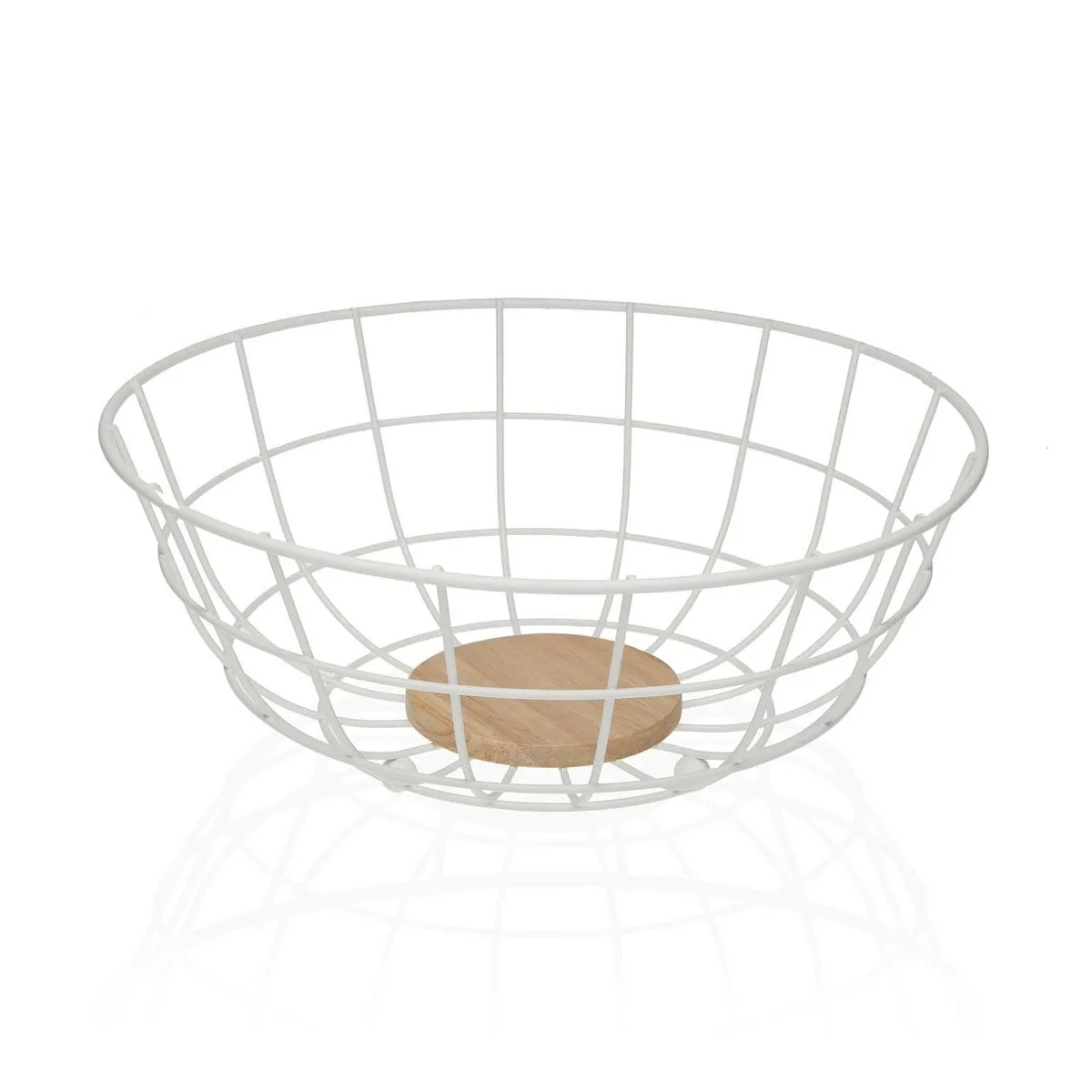 FRUTERO VERSA BLANCO 28 X 12 X 28 CM MADERA MADERA DE CAUCHO ACERO HIERRO