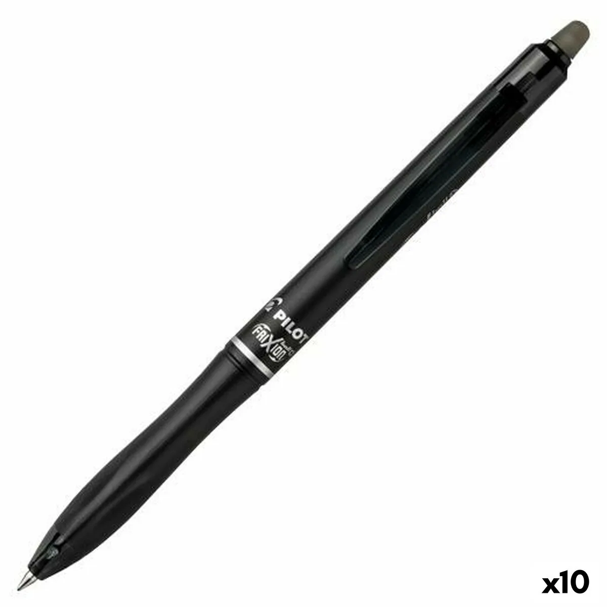 BOLÍGRAFO PILOT FRIXION BALL PLUS NEGRO 0,7 MM (10 UNIDADES)