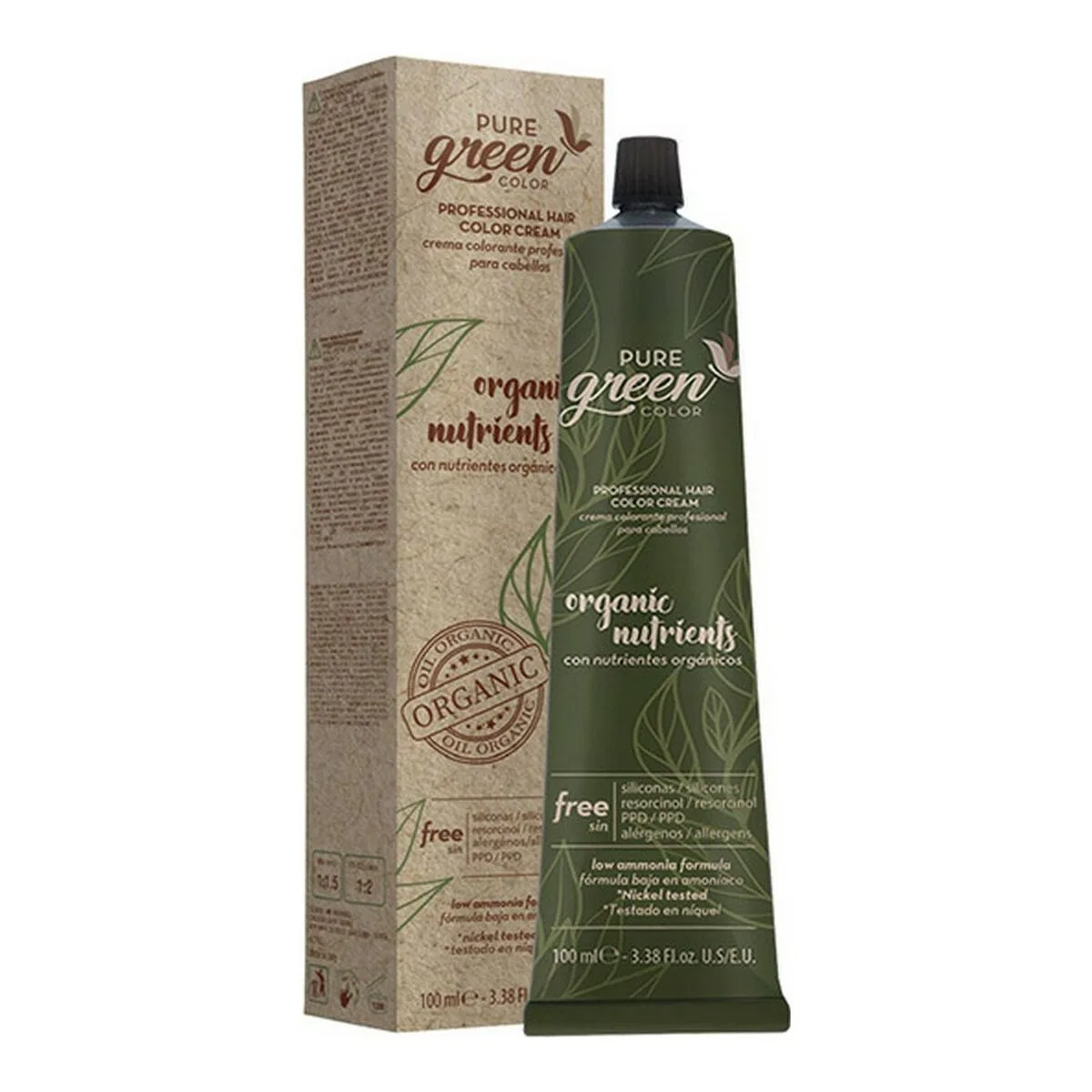 CREMA COLORANTE PURE GREEN Nº 8.1 (100 ML)