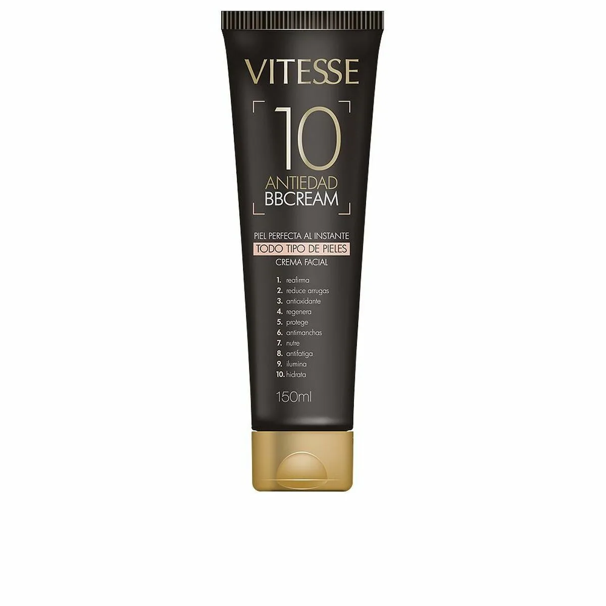 CREMA HIDRATANTE CON COLOR VITESSE ANTIEDAD BB CREAM ANTIEDAD 10 EN 1 150 ML