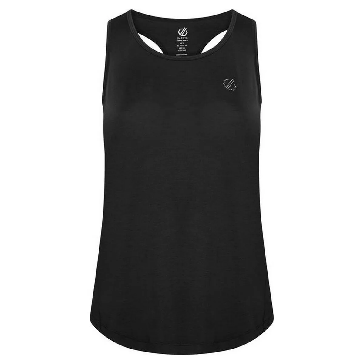 CAMISETA DE TIRANTES MUJER DARE 2B AGLEAM BLANCO NEGRO