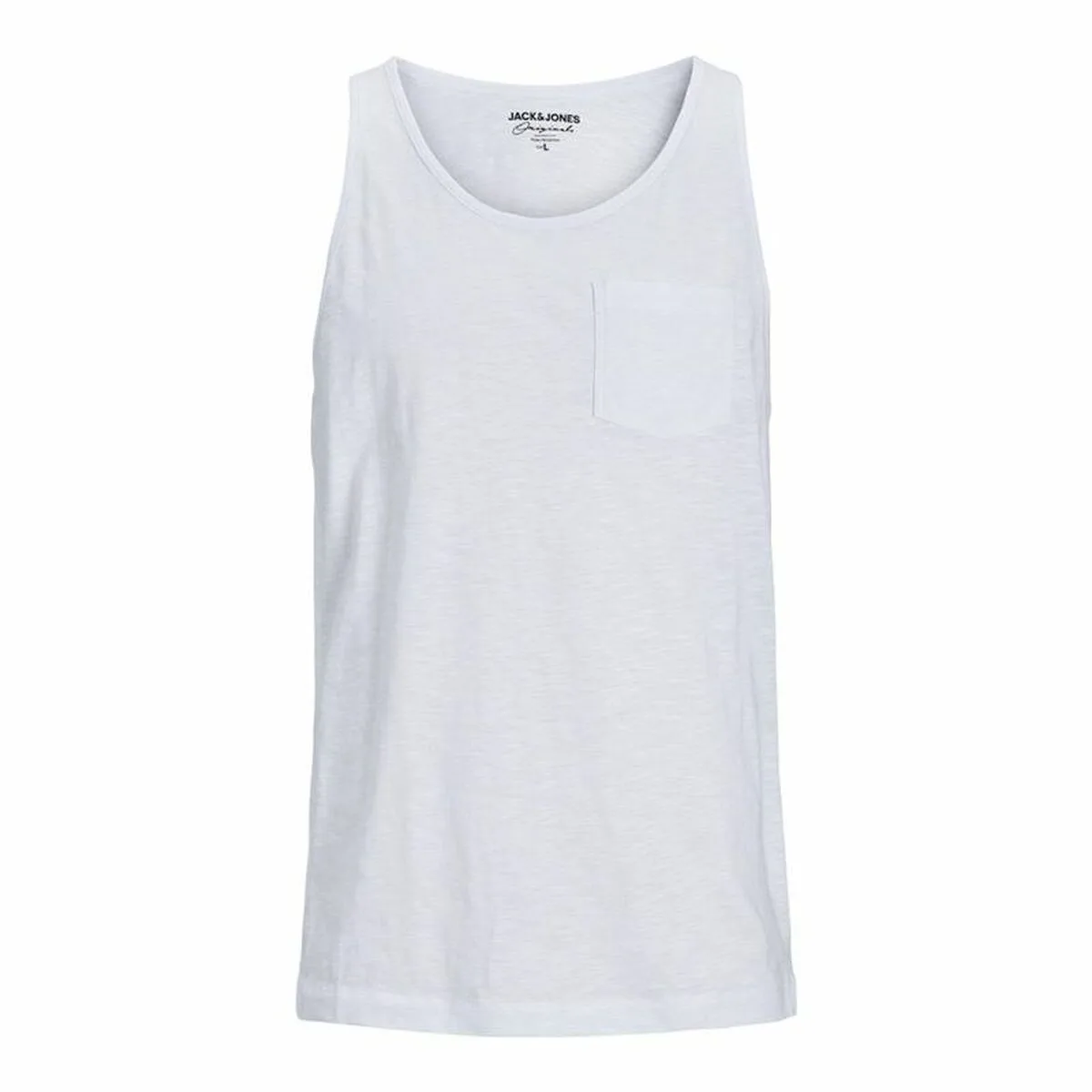 CAMISETA DE TIRANTES HOMBRE JACK & JONES TAMPA SLUB BLANCO