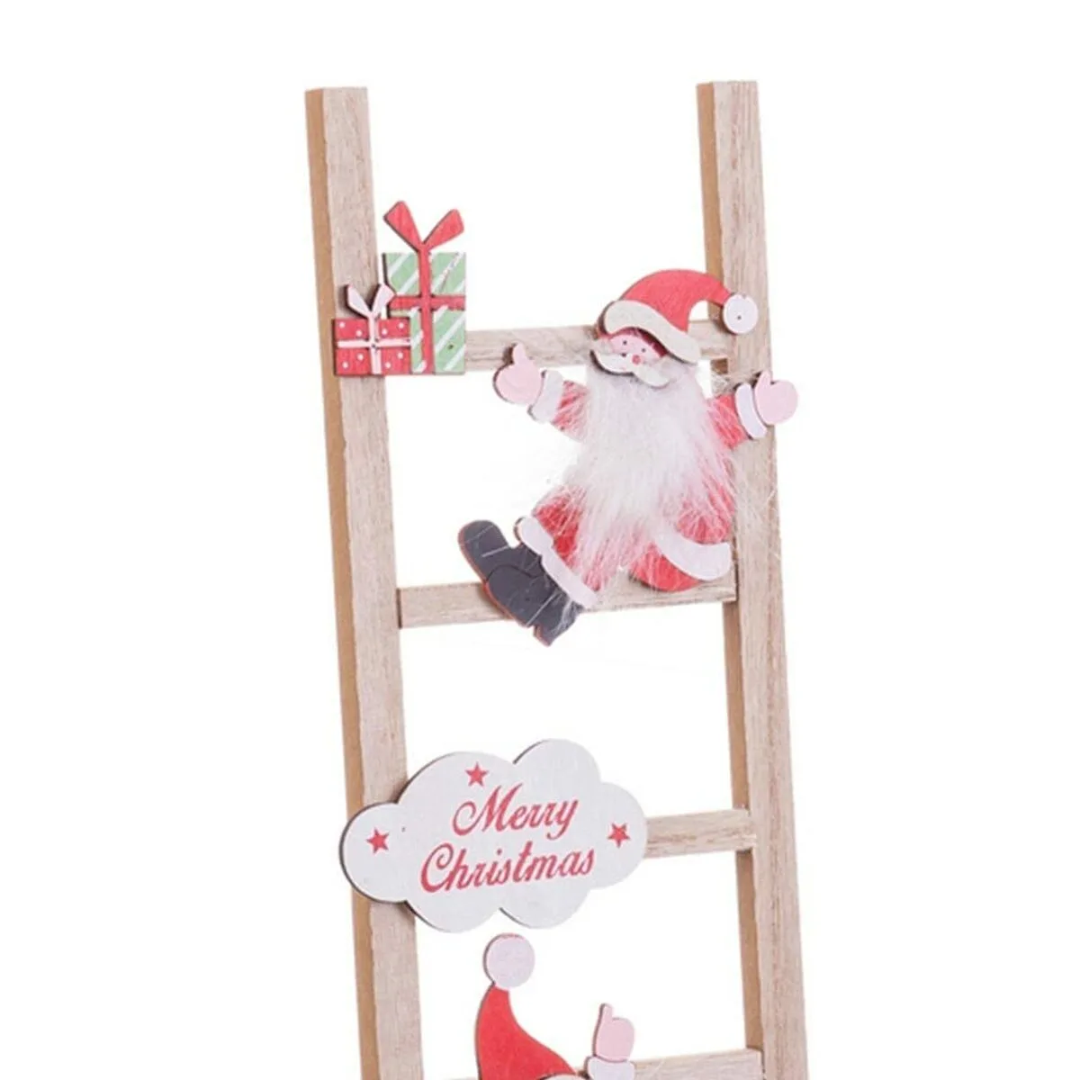 Decorations de noel multicouleur bois escalier pere noel 12 x 1 8 x 42 cm s880386043