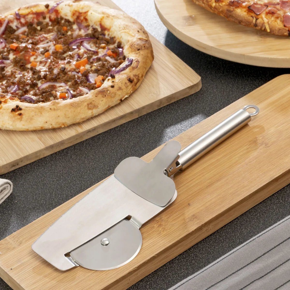 CORTADOR DE PIZZA 4-IN-1 NICE SLICE INNOVAGOODS
