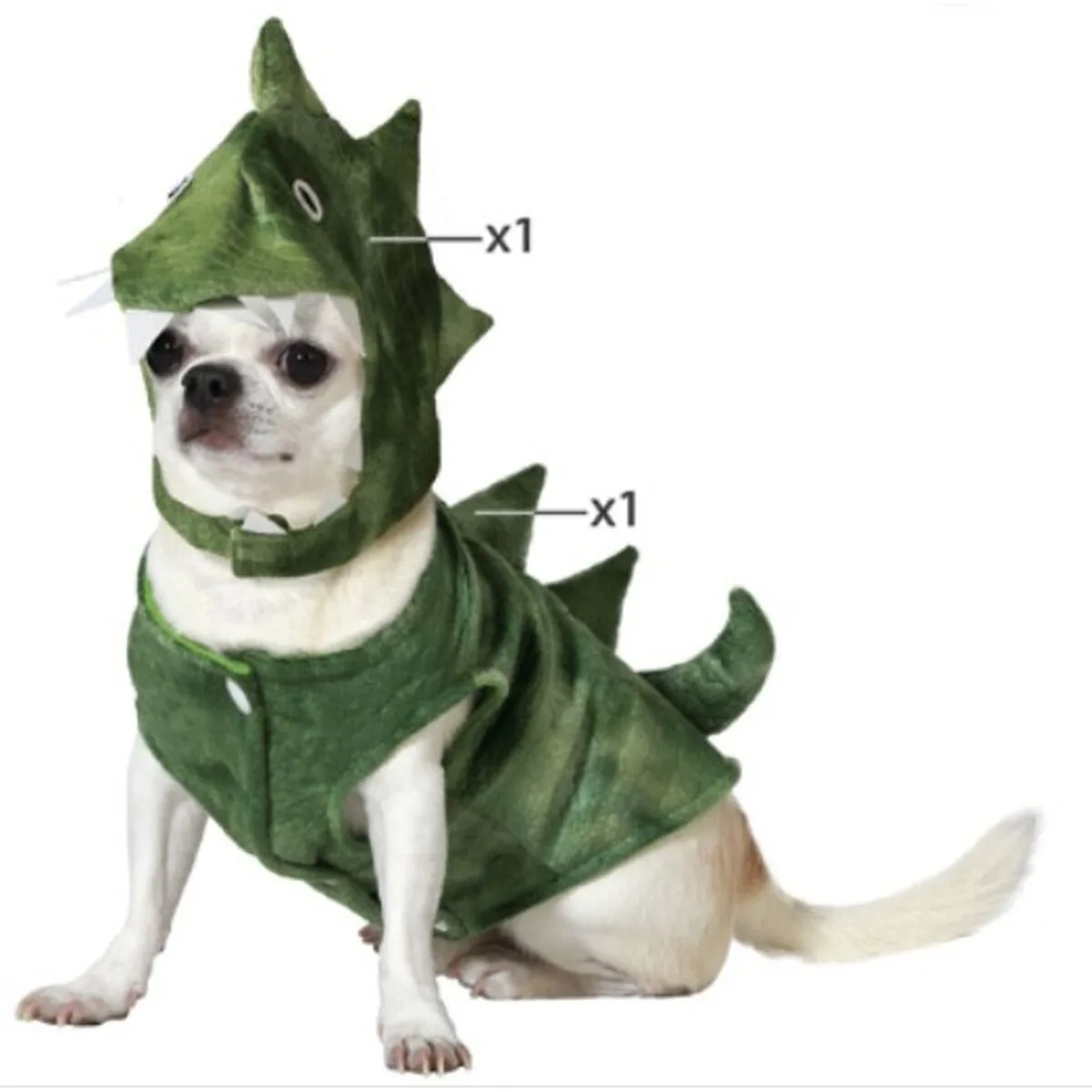 DISFRAZ PARA PERRO TALLA L DINOSAURIO