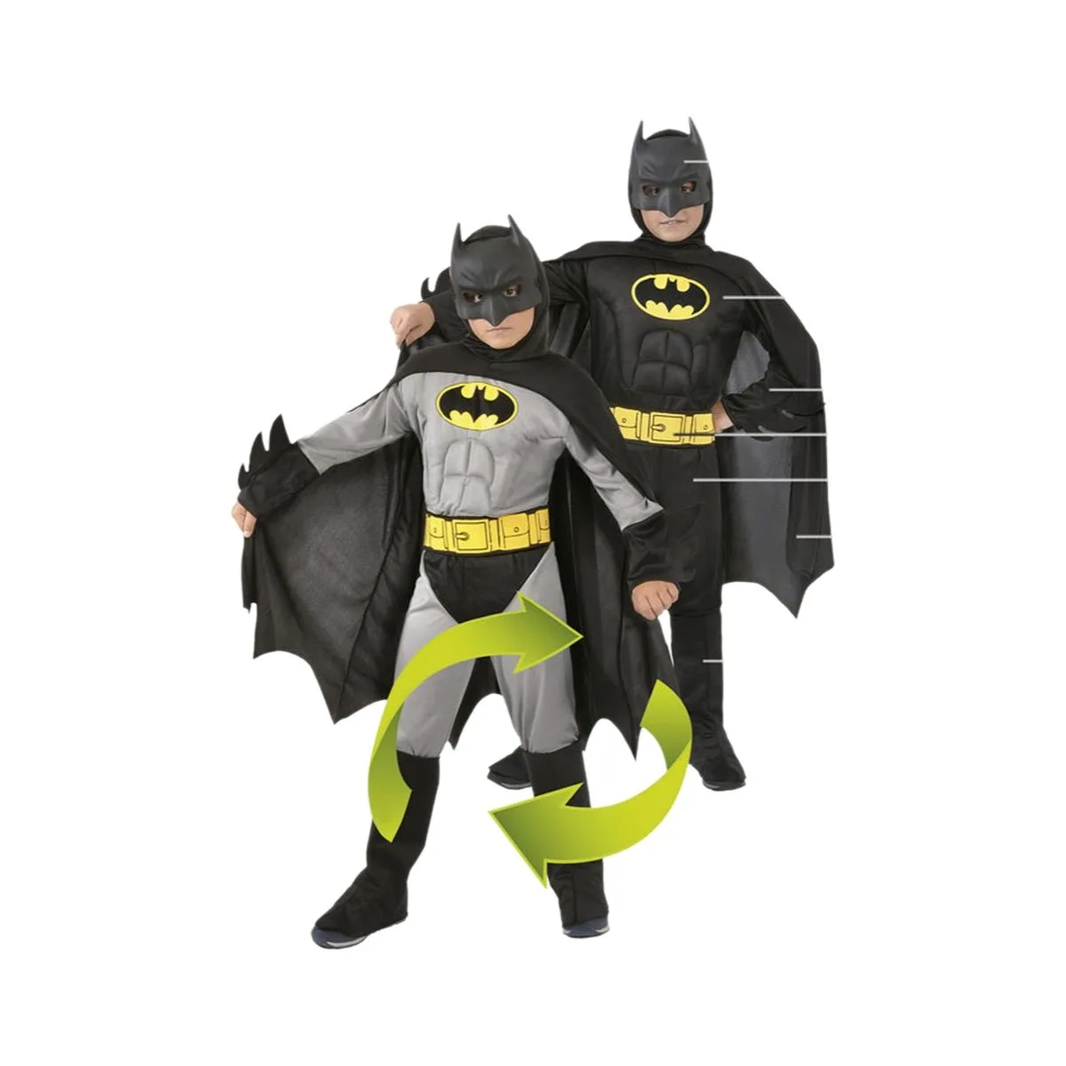 DISFRAZ PARA NIÑOS BATMAN REVERSIBLE