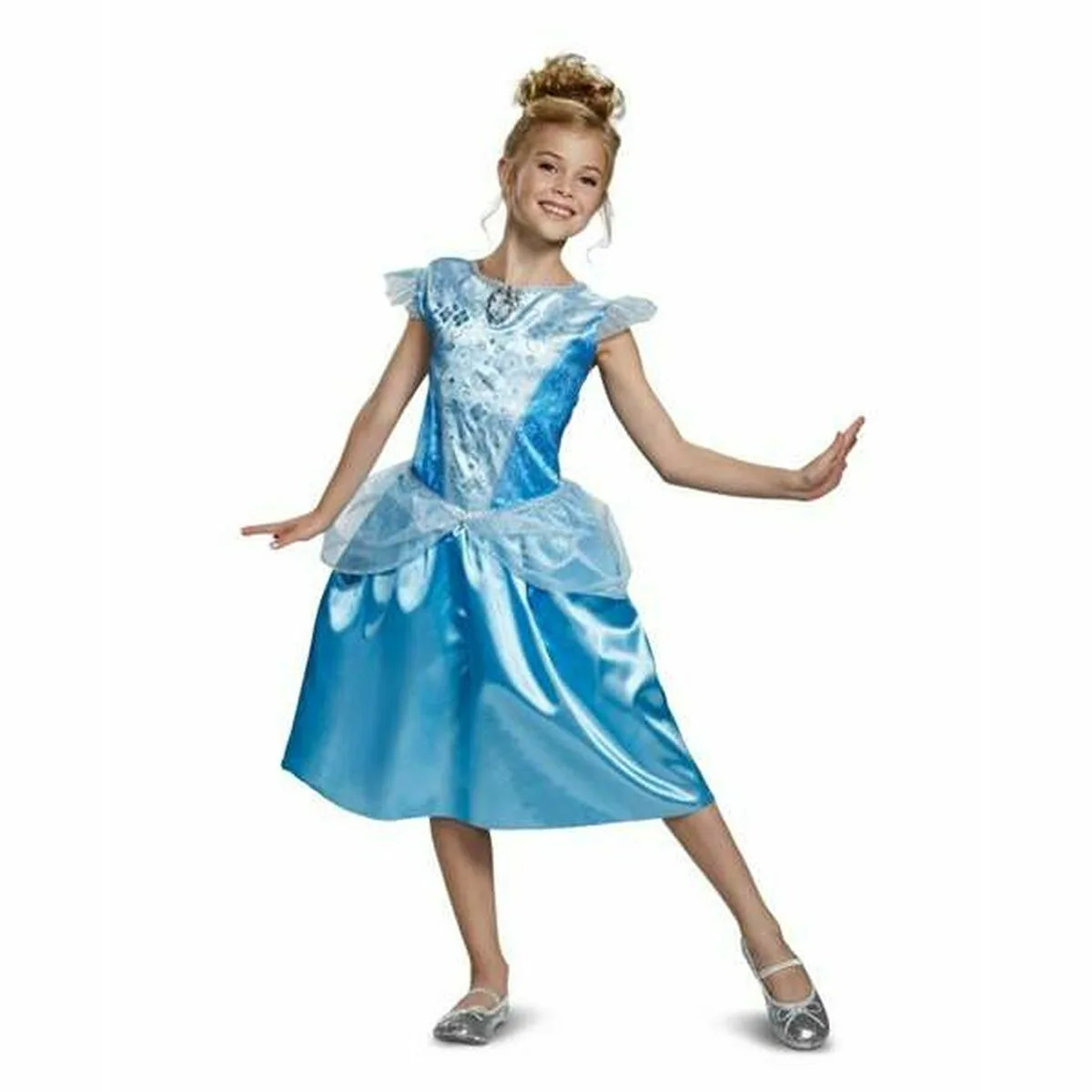 DISFRAZ PARA NIÑOS DISNEY PRINCESS AZUL CENICIENTA