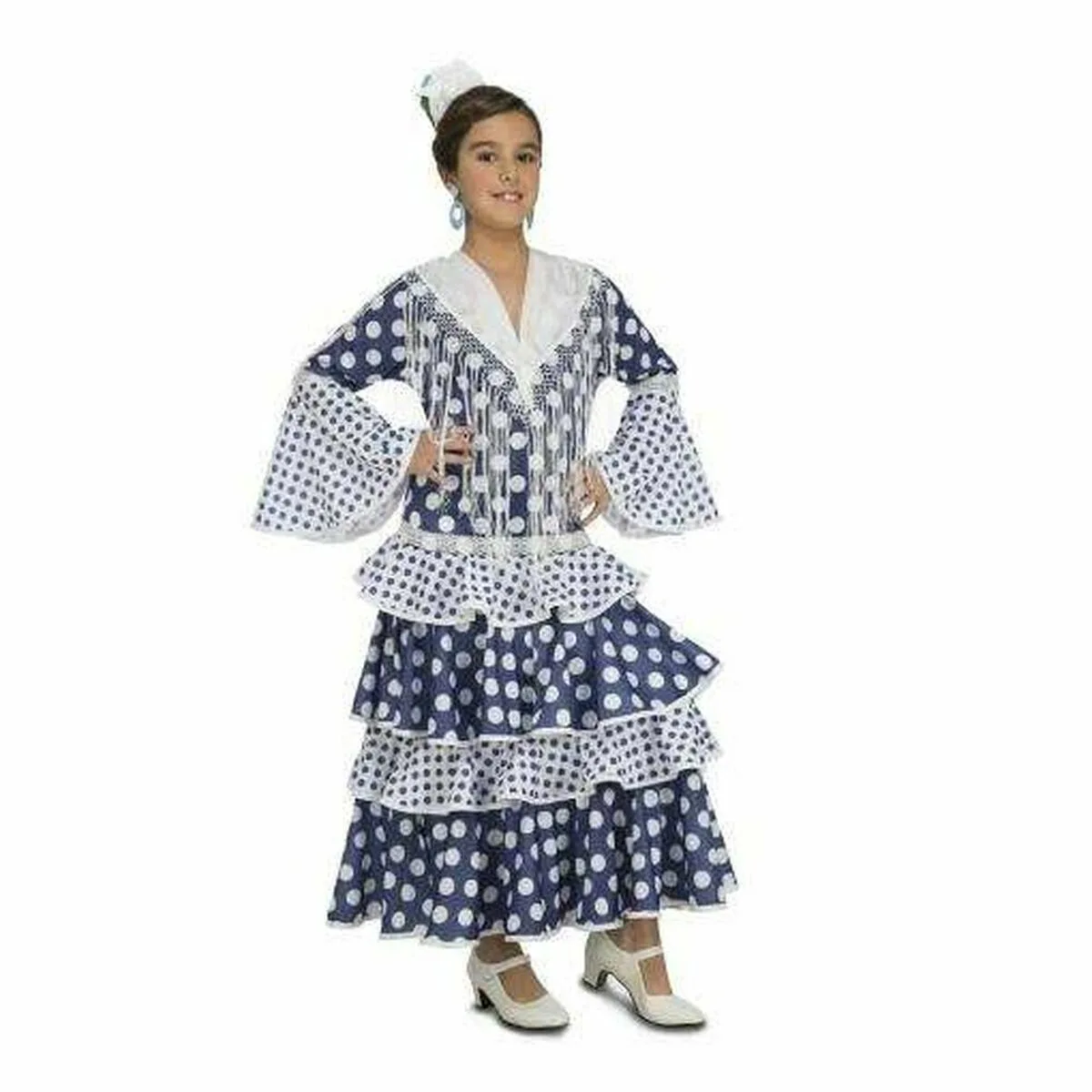 DISFRAZ PARA NIÑOS MY OTHER ME BAILAORA FLAMENCA AZUL 5-6 AÑOS