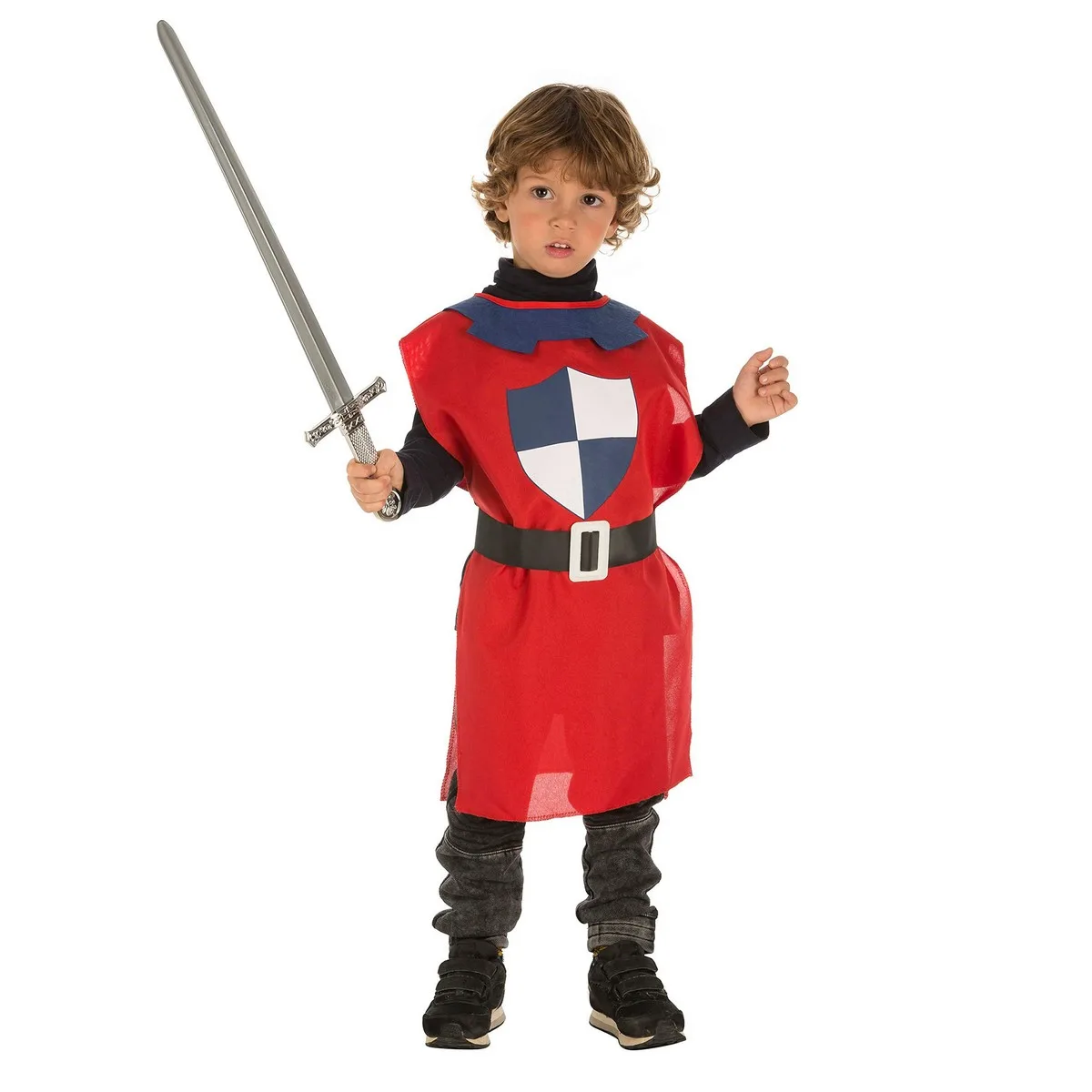 DISFRAZ PARA NIÑOS MY OTHER ME ROJO GUERRERO MEDIEVAL 3-6 AÑOS