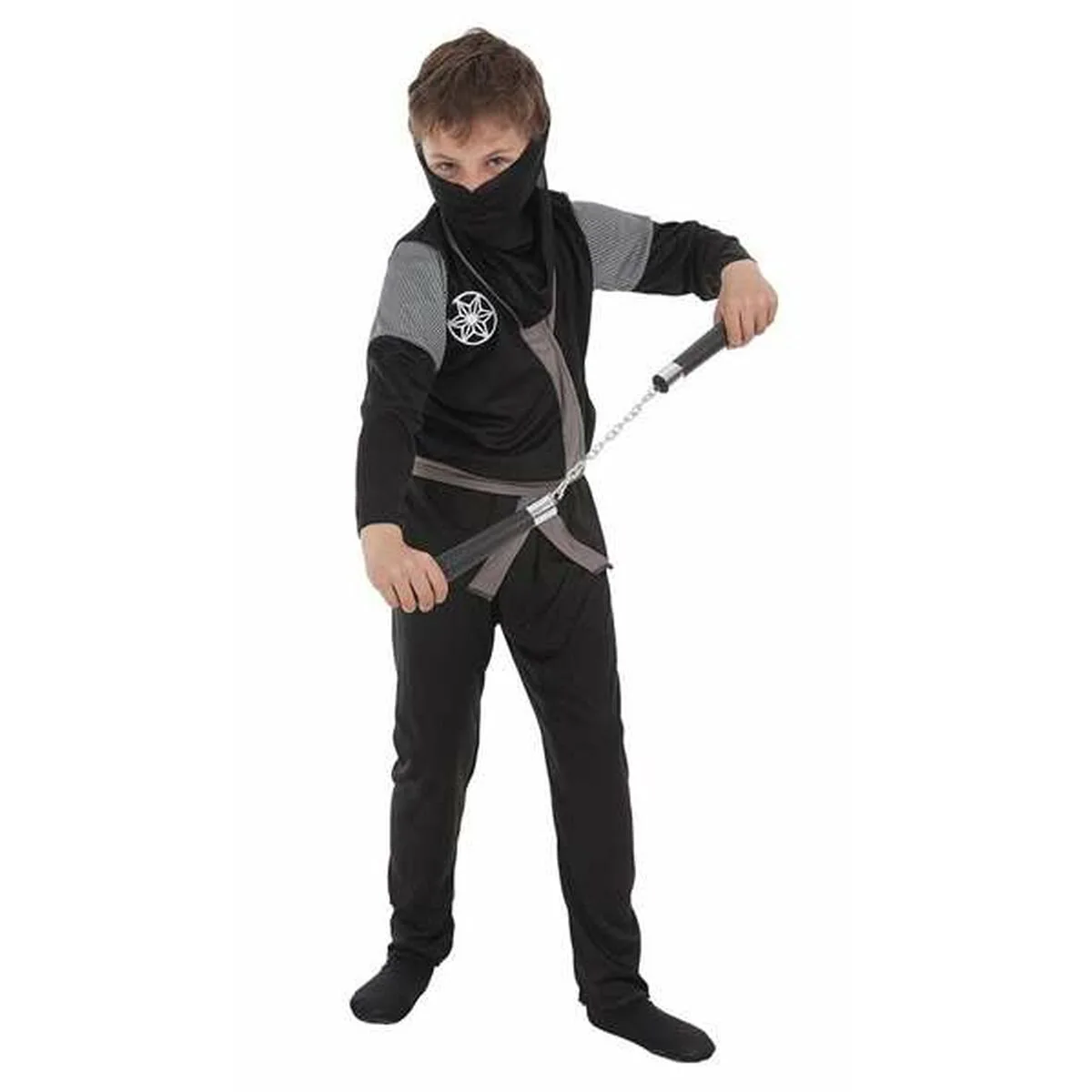 DISFRAZ PARA NIÑOS NINJA 3-6 AÑOS NEGRO (4 PIEZAS)