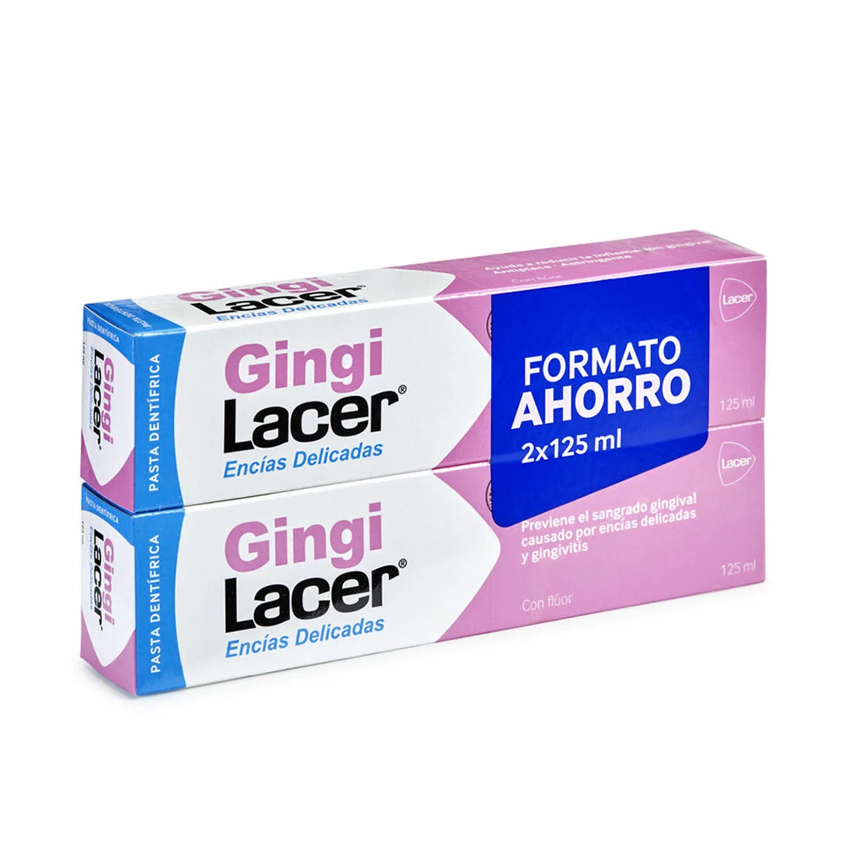 PASTA DE DIENTES ENCIAS SENSIBLES LACER GINGI 2 X 125 ML (2 PIEZAS)