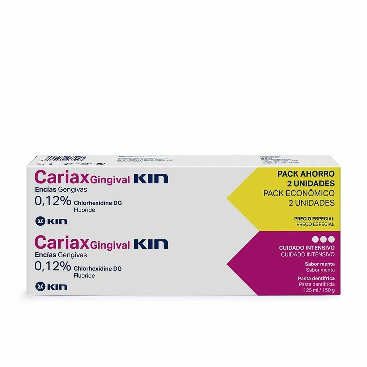 PASTA DE DIENTES KIN CARIAX GINGIVAL (2 PIEZAS) (2 X 125 ML)