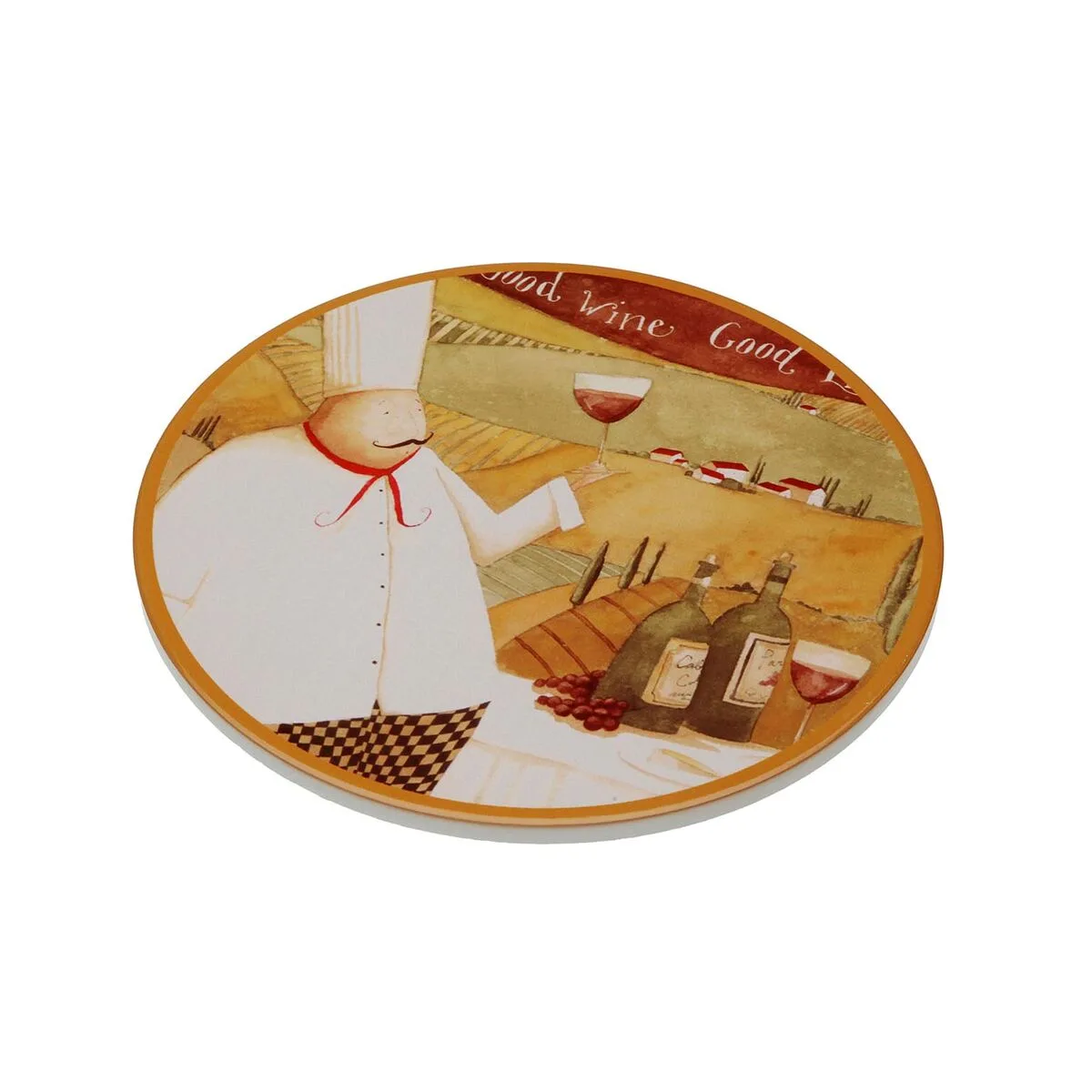 SALVAMANTEL VERSA CORCHO CERÁMICA COCINERO 20 X 0,6 X 20 CM