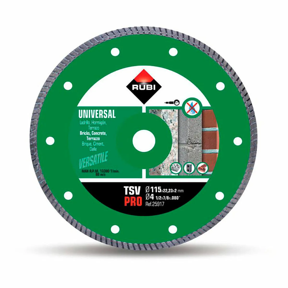 DISCO DE CORTE RUBI TSV PRO 25917 Ø 230 MM