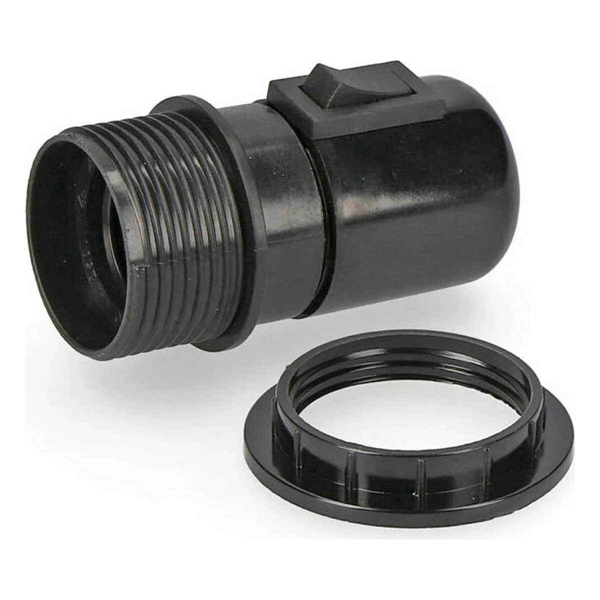 PORTALÁMPARAS EDM E44034 NEGRO E27