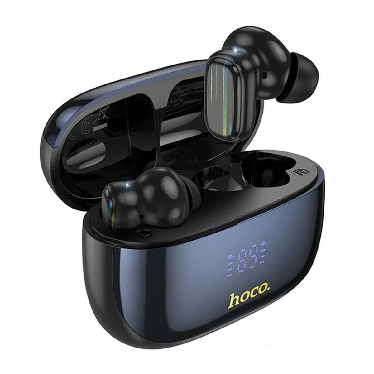 AURICULARES INALÁMBRICOS CON ESTUCHE DE CARGA HOCO EQ20 RHYME NEGRO