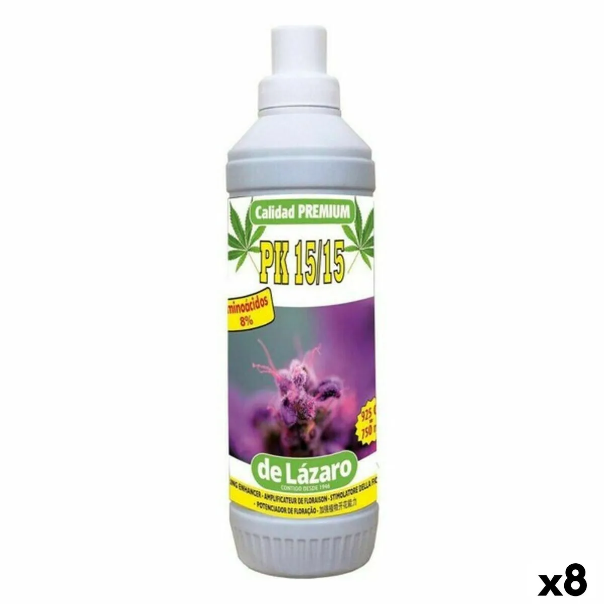 FERTILIZANTE PARA PLANTAS DE LÁZARO PK 15/15 ESTIMULADOR DE FLORACIÓN (8 UNIDADES)