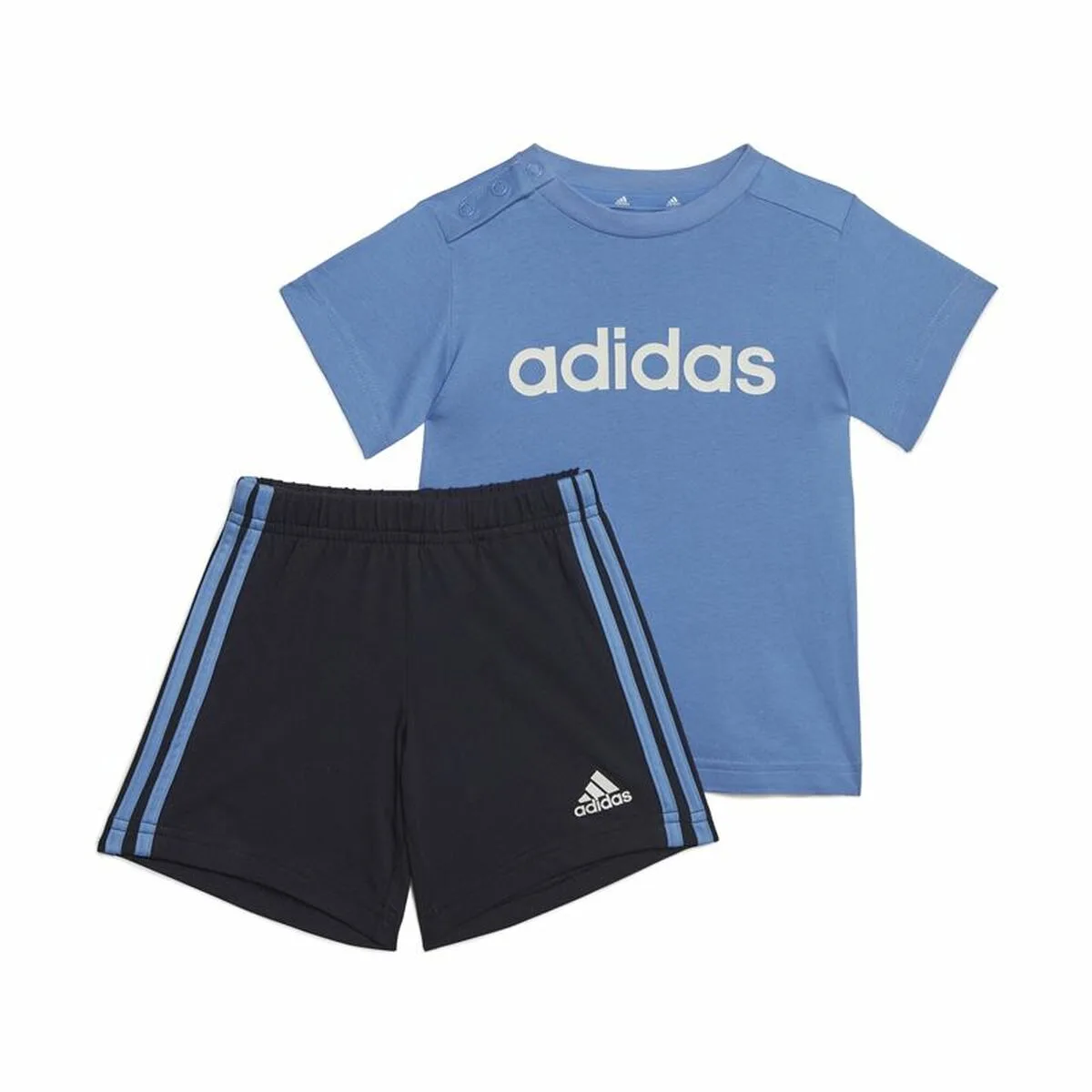 CONJUNTO DEPORTIVO PARA BEBÉ ADIDAS 3 STRIPES AZUL