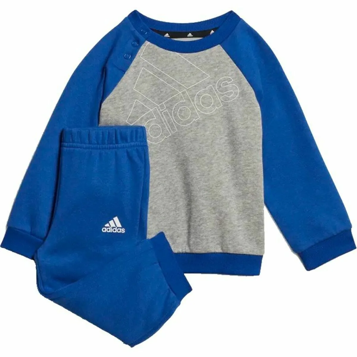 CONJUNTO DEPORTIVO PARA BEBÉ ADIDAS ESSENTIALS LOGO GRIS