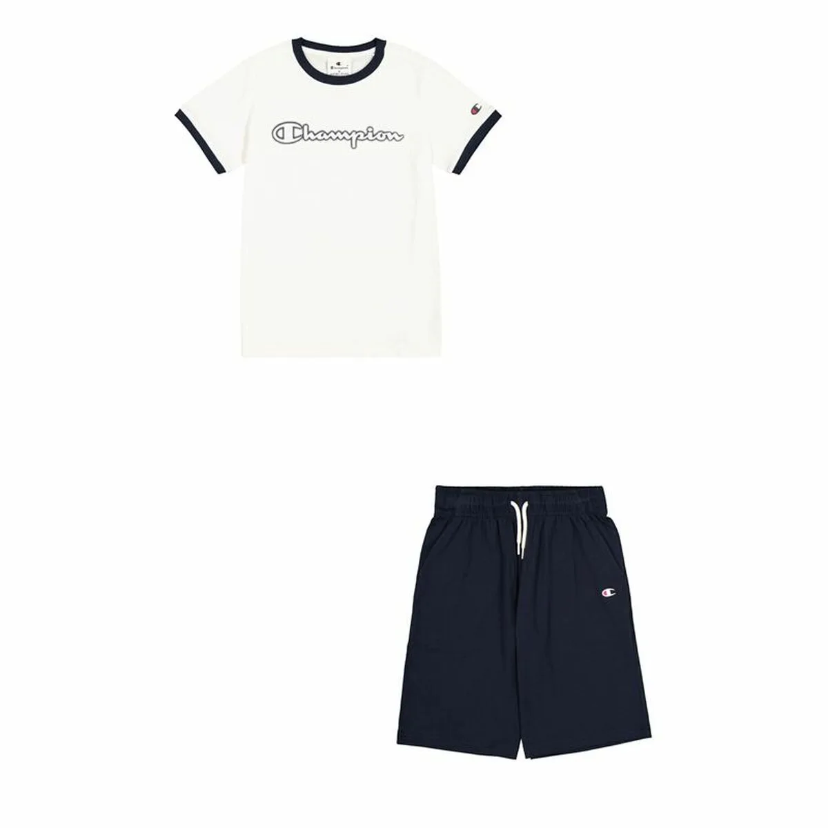 CONJUNTO DEPORTIVO PARA NIÑOS CHAMPION BLANCO